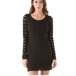 Free People Wild Things Bodycon Black Dress